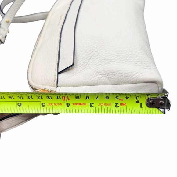 Vera Bradley Cream Pebbled Leather Crossbody Floral Lined Small Bag - Picture 5 of 10